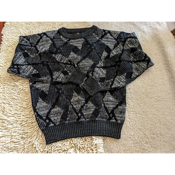 Vintage Sasson Women's Abstract Pattern Winter Sweater.  Sz S - Picture 4 of 14